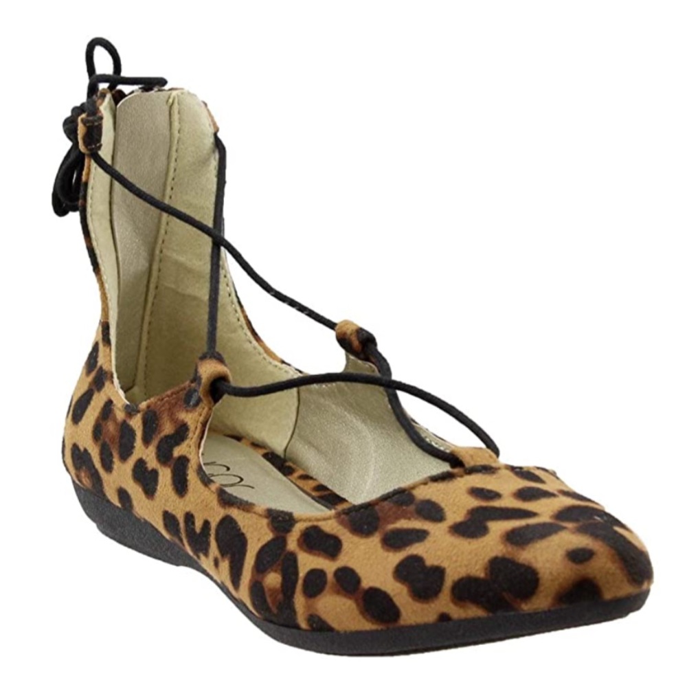 Sugar Leopard Print Flats